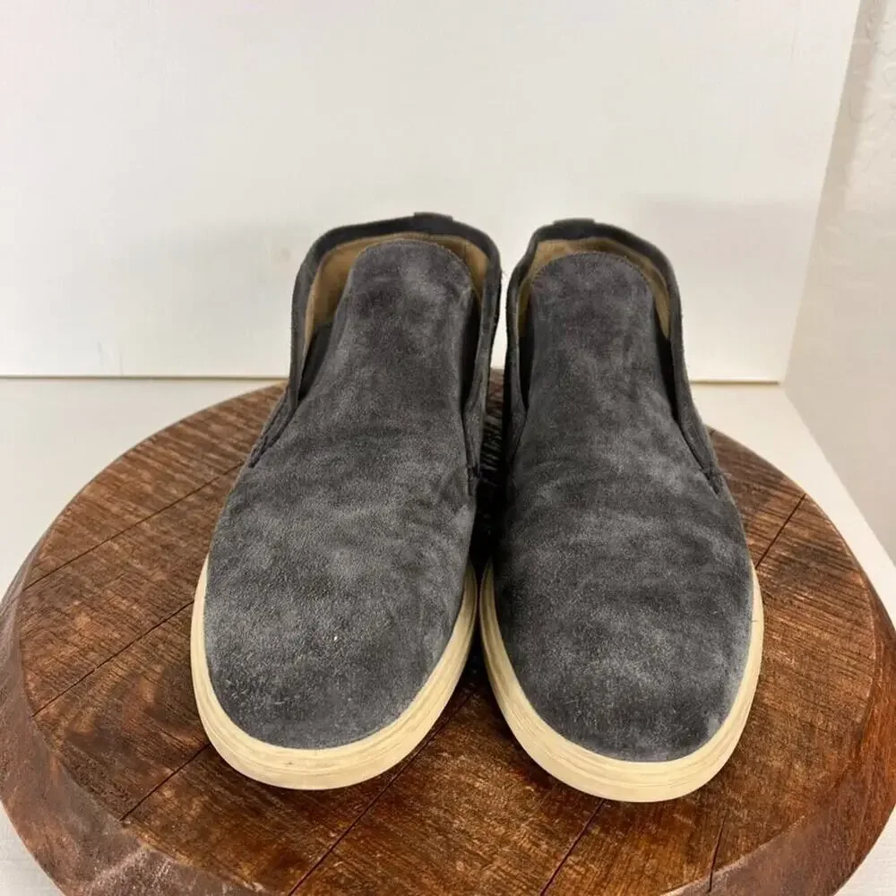 Peter Millar Boots Men's Size 9.5 Dark Gray Excursionist Chukka Suede Slip On